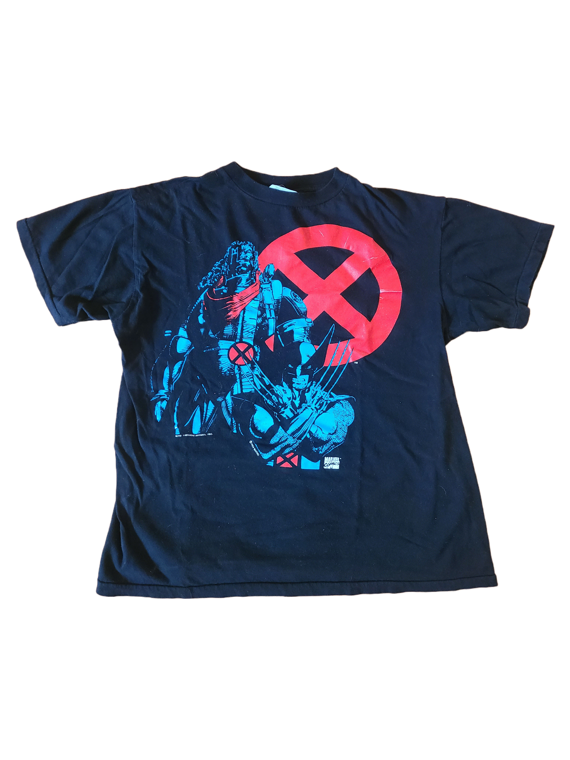 94 X-Men Bishop and Wolverine Tee, Black (L) | Midwest Vintage 